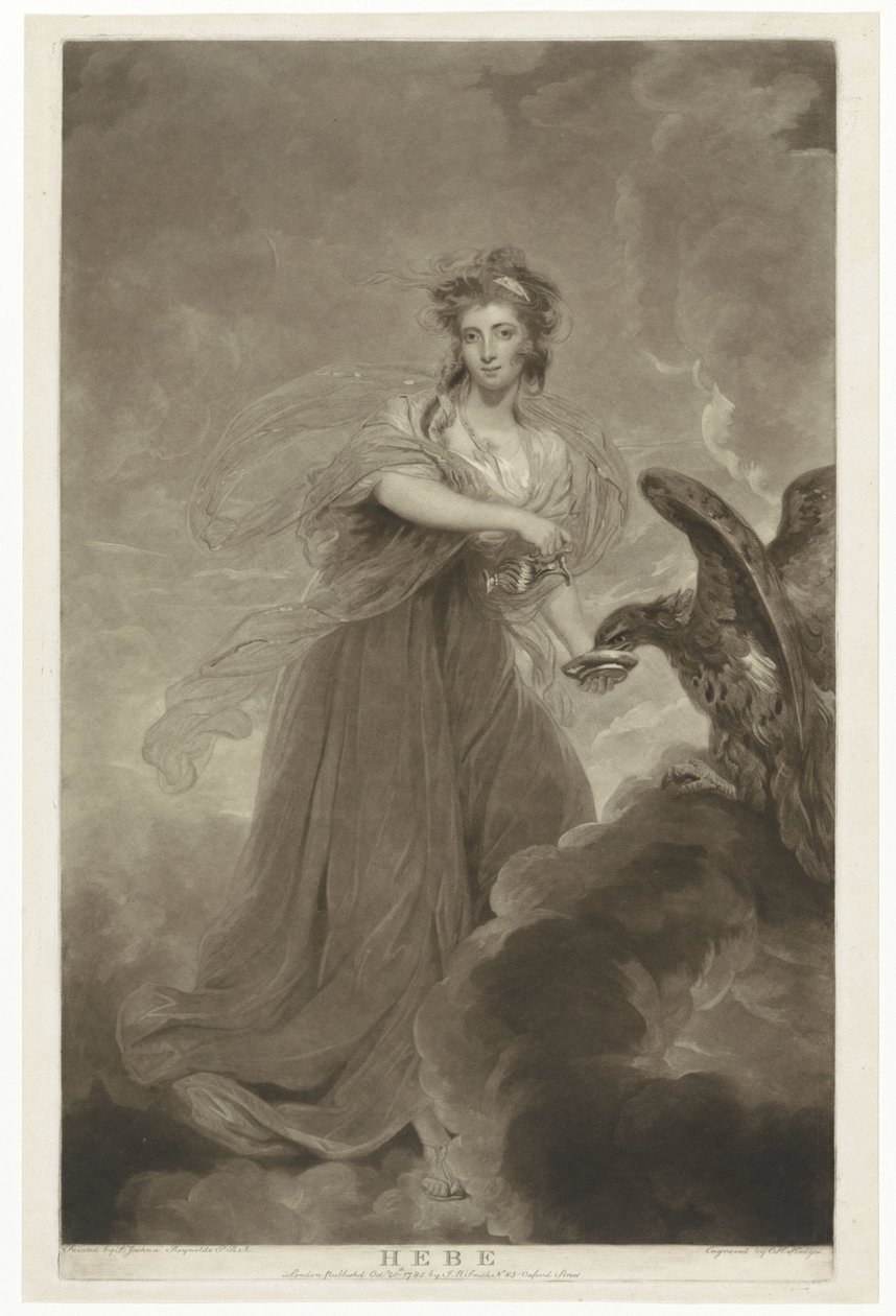 Sophie Musters portréja Hebe szerepében Hebe (cím a tárgyon) alkotó: Charles Howard Hodges