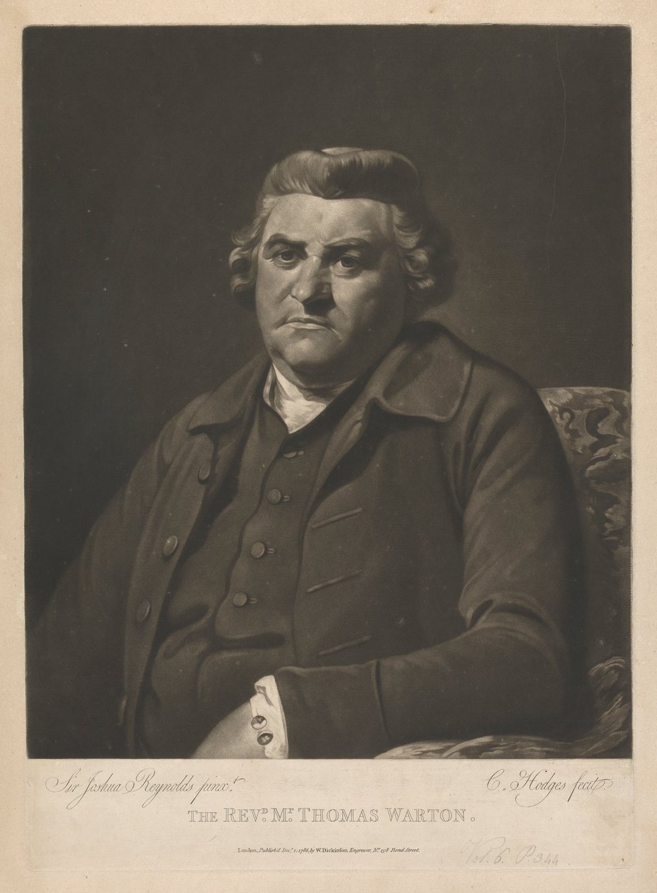 Thomas Warton tiszteletes alkotó: Charles Howard Hodges
