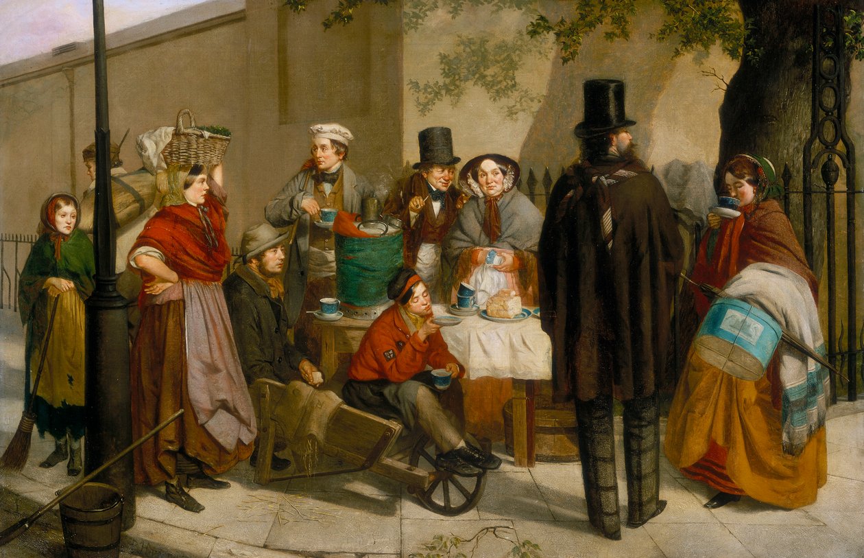 „Egy kávébódé” 1881 alkotó: Charles Hunt