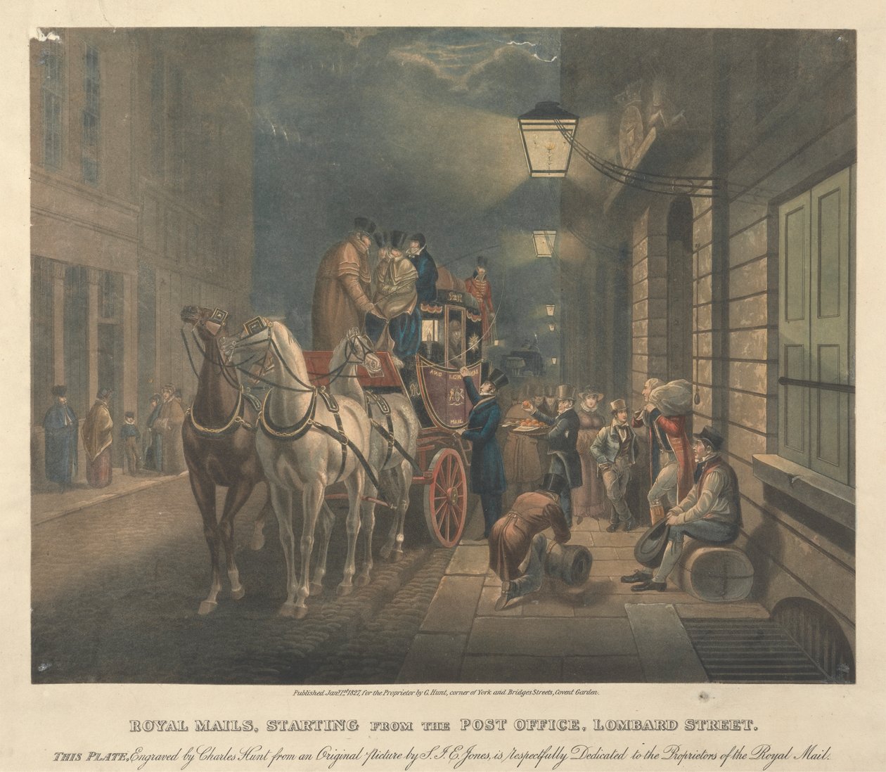 Royal Mails, a Postától indulva, a Lombard Street alkotó: Charles Hunt
