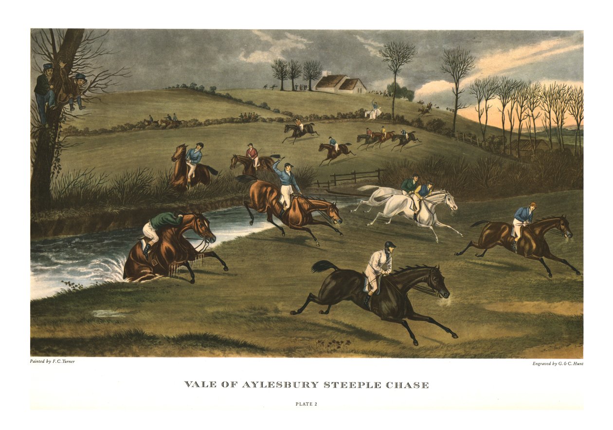 „Vale of Aylesbury Steeple Chase”, 2. tábla, c1836, c1955 alkotó: Charles Hunt