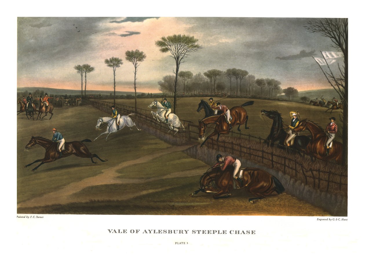 „Vale of Aylesbury Steeple Chase”, 3. tábla, c1836, c1955 alkotó: Charles Hunt