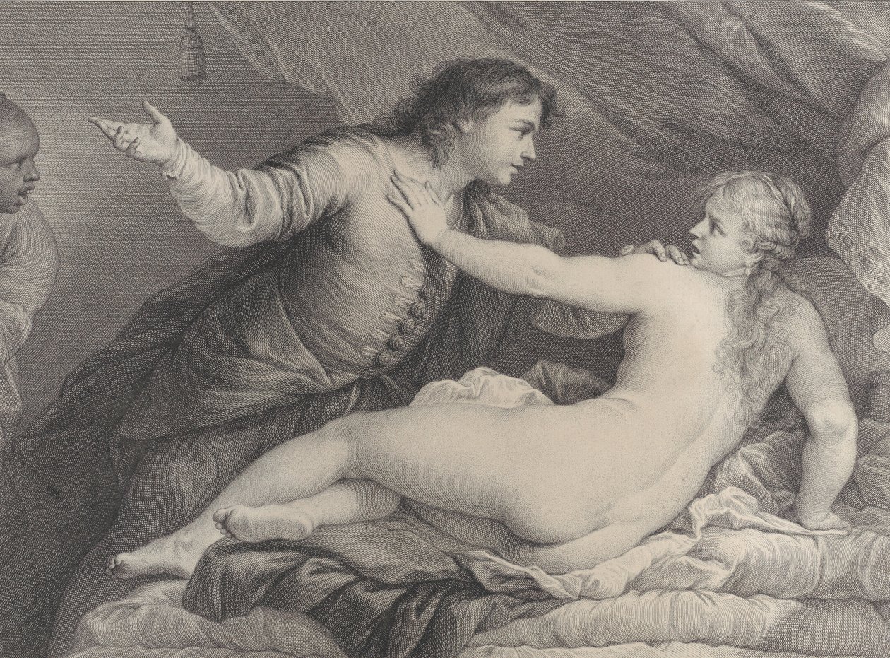 Tarquin és Lucretia, 1752. alkotó: Charles Hutin