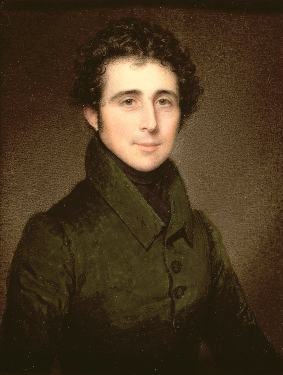 Sir Thomas William Holburne (1793-1874), Menstrie Bart, 1827 (olaj, elefántcsont) alkotó: Charles Jagger