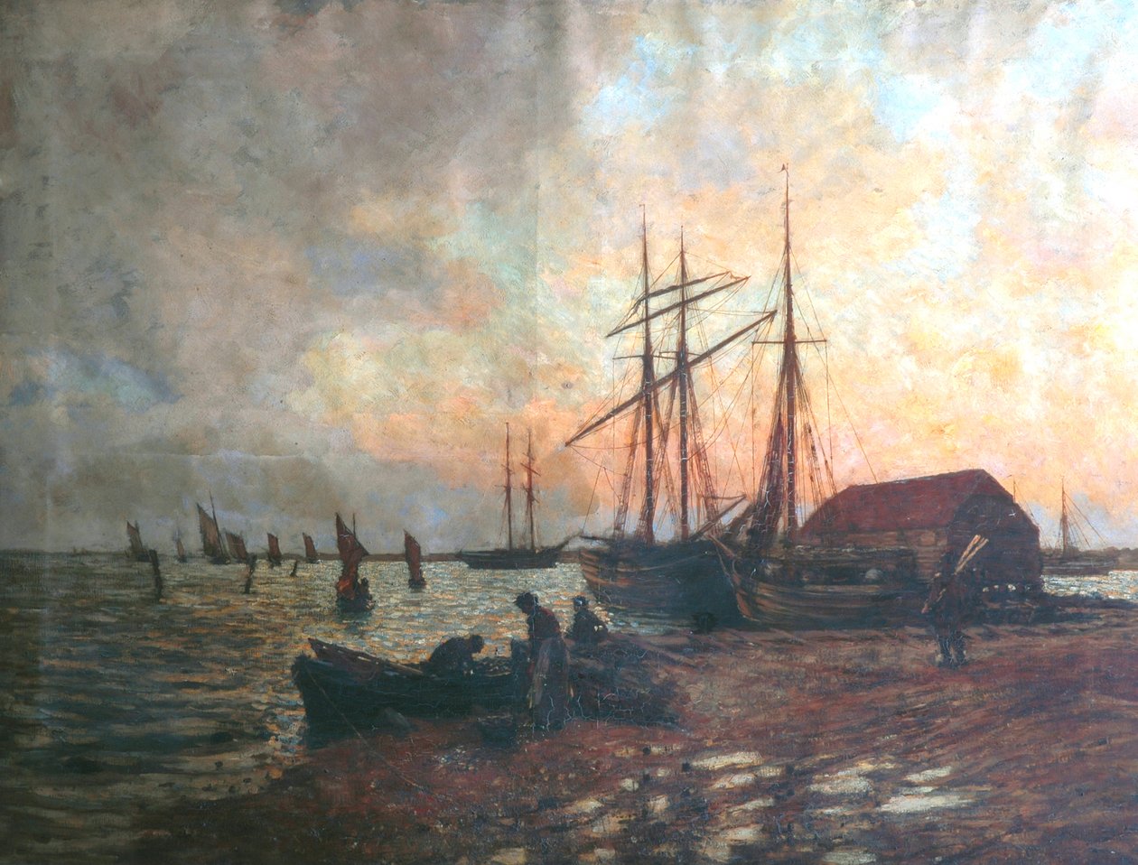 A csónak visszatérése, Shoreham alkotó: Charles James