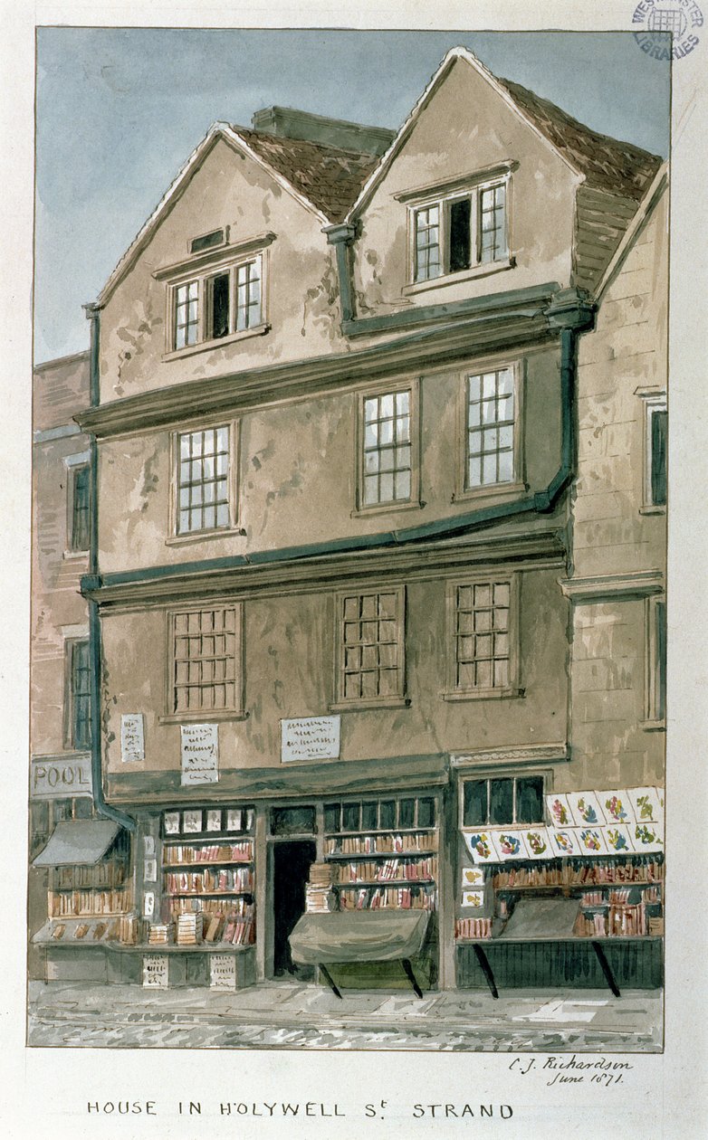 Ház a Holywell Streeten, a Strandben, 1871 alkotó: Charles James Richardson