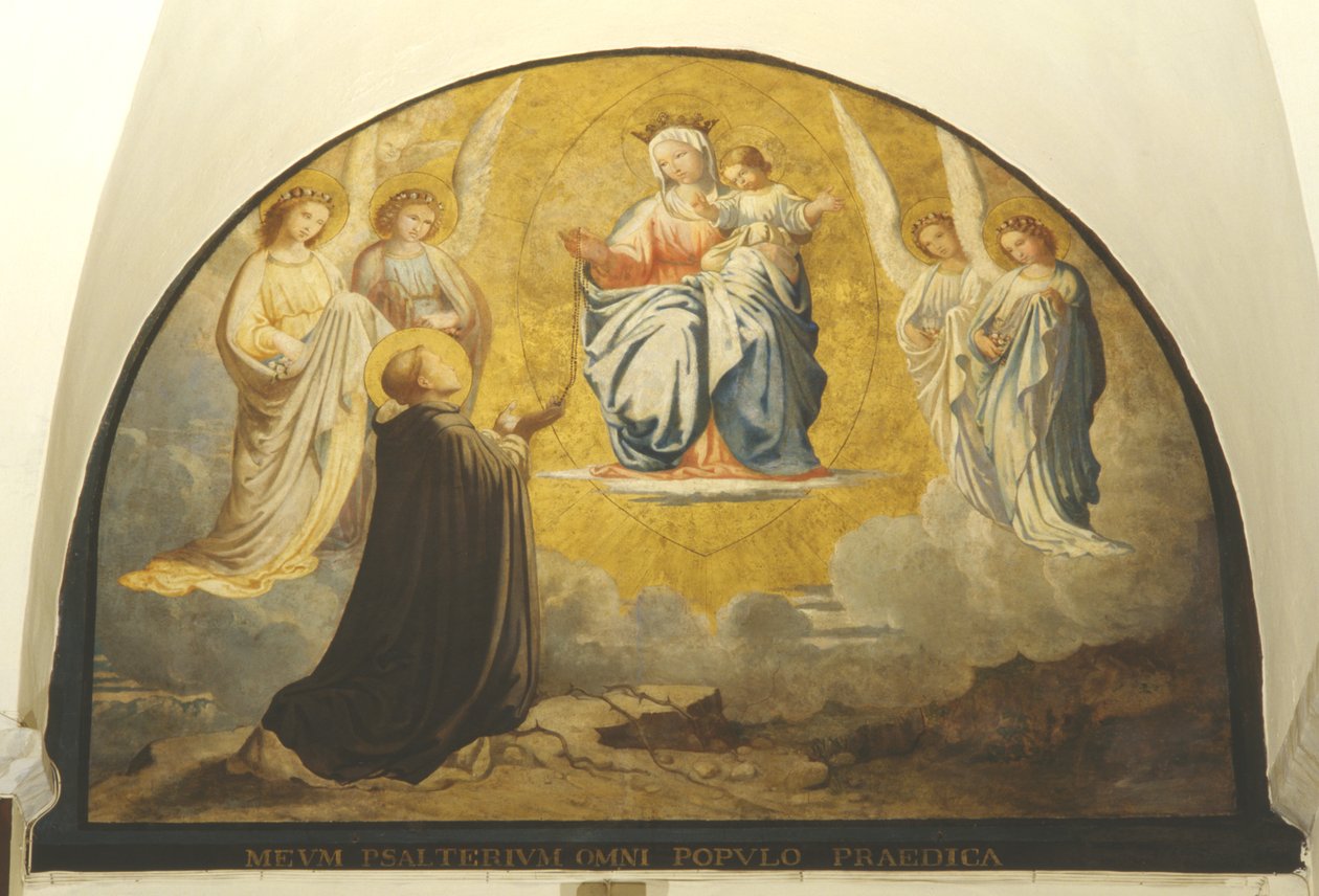Szűz rózsafüzért szállított San Damianóba alkotó: Charles Jean Baptiste Besson