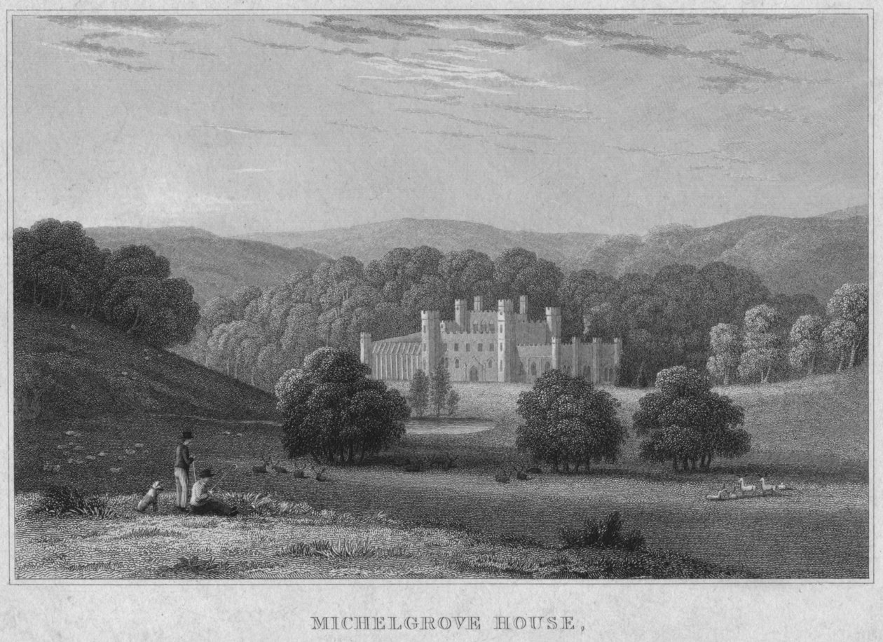 Michelgrove-ház, 19. század eleje. alkotó: Charles John Smith
