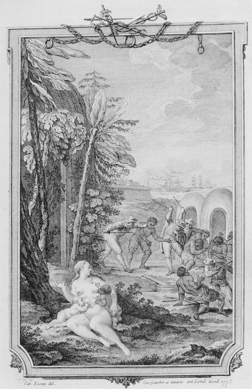 A természet allegóriája, metszette Charles Gaucher alkotó: Charles Joseph Dominique (after) Eisen