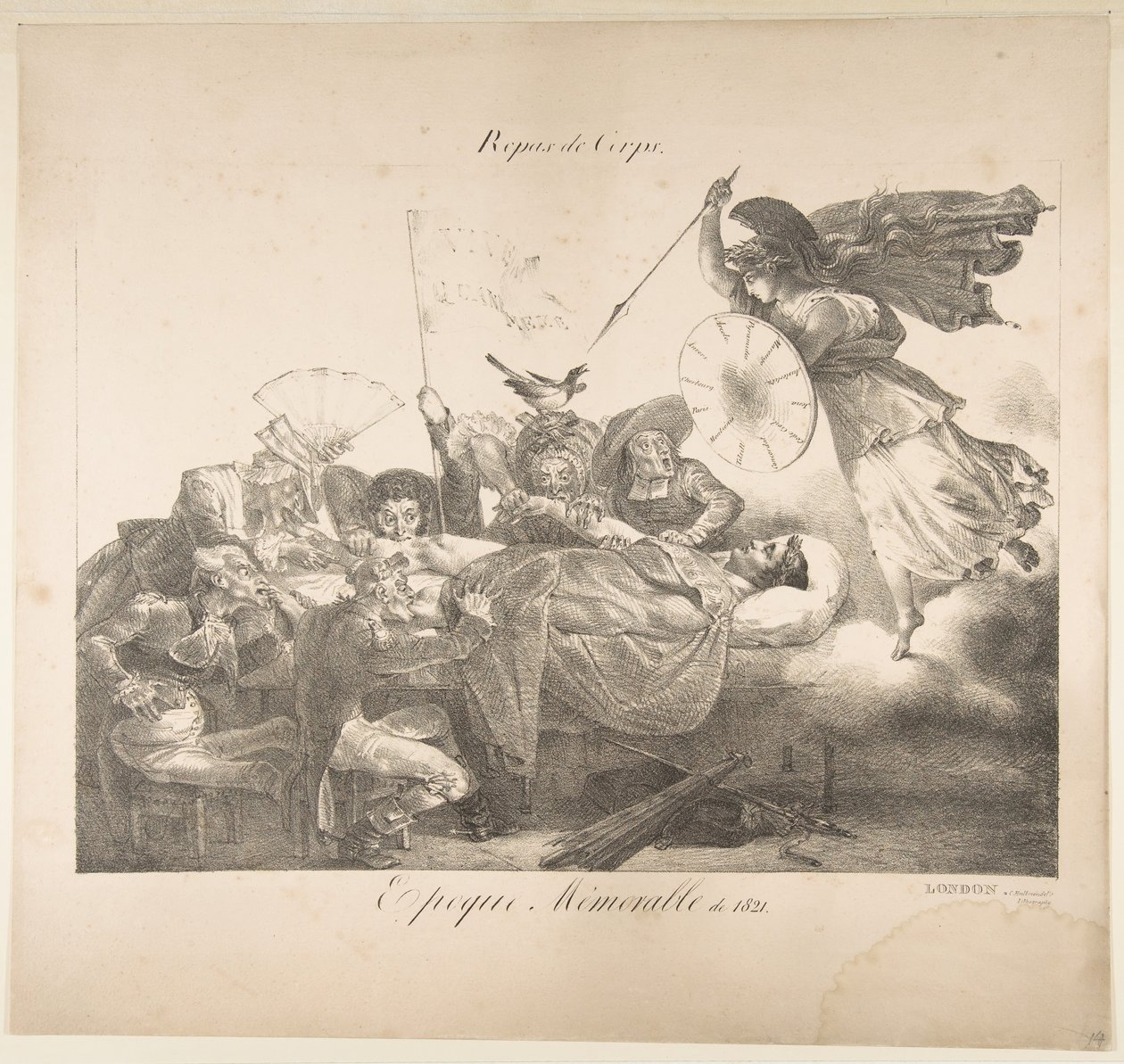 Testételek. Emlékezetes korszak 1821, 1821. alkotó: Charles Joseph Hullmandel