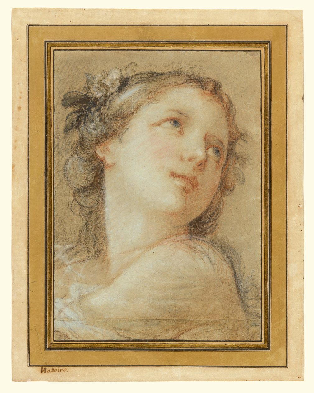 Egy bacchante feje alkotó: Charles Joseph Natoire