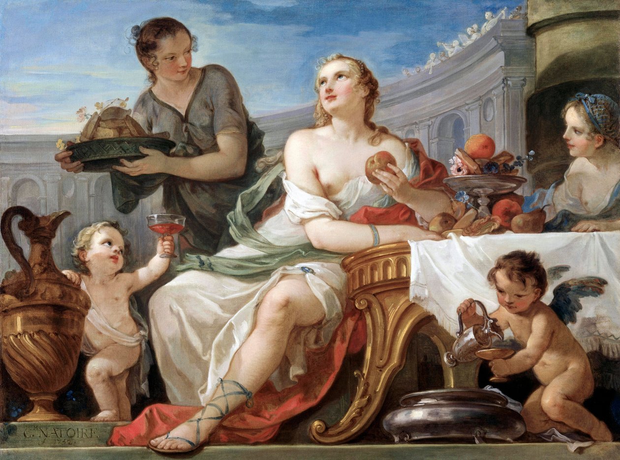 "The Banquet of Psyche" Charles Joseph Natoire festménye (Charles-Joseph Natoire) alkotó: Charles Joseph Natoire