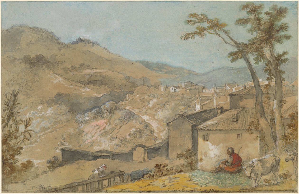 Marino és az Alban-hegyek alkotó: Charles Joseph Natoire