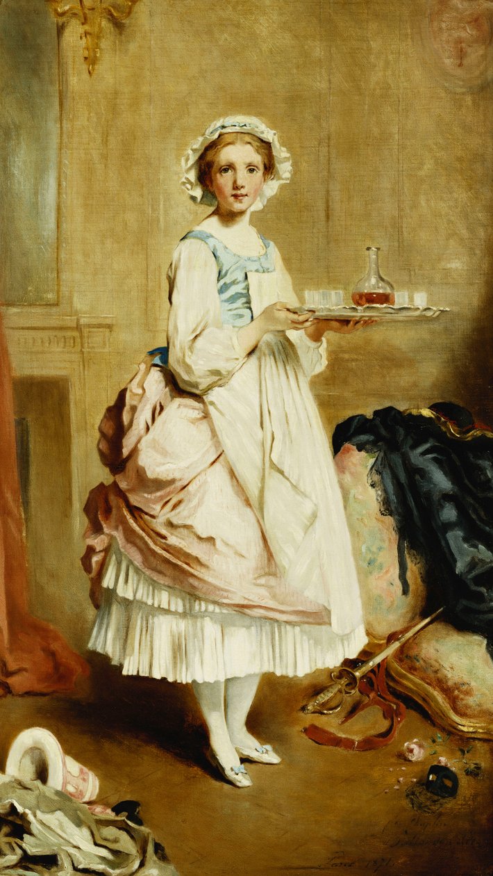 Az Álarcosbál után, 1871 alkotó: Charles Joshua Chaplin