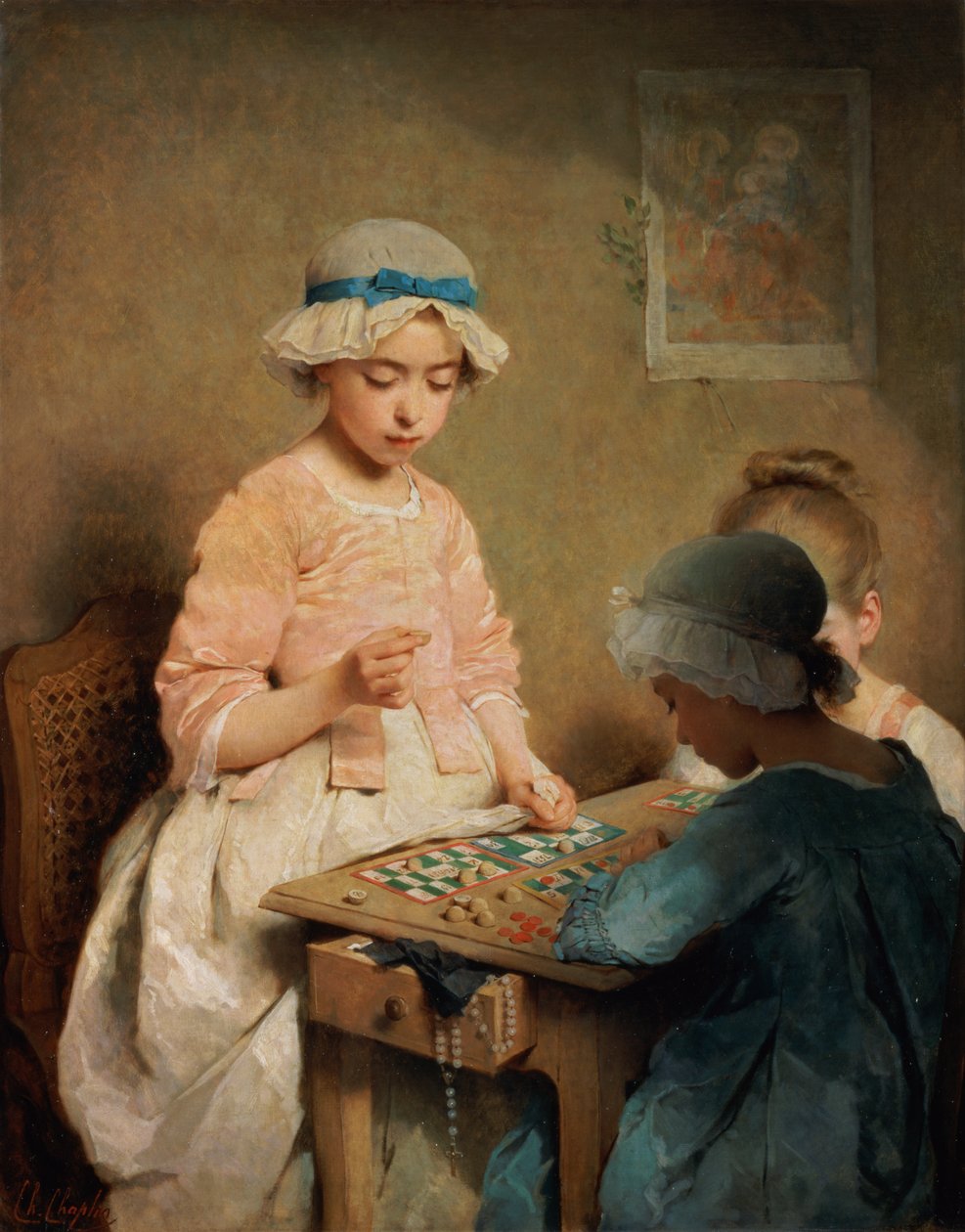 A lottójáték, 1865 alkotó: Charles Joshua Chaplin