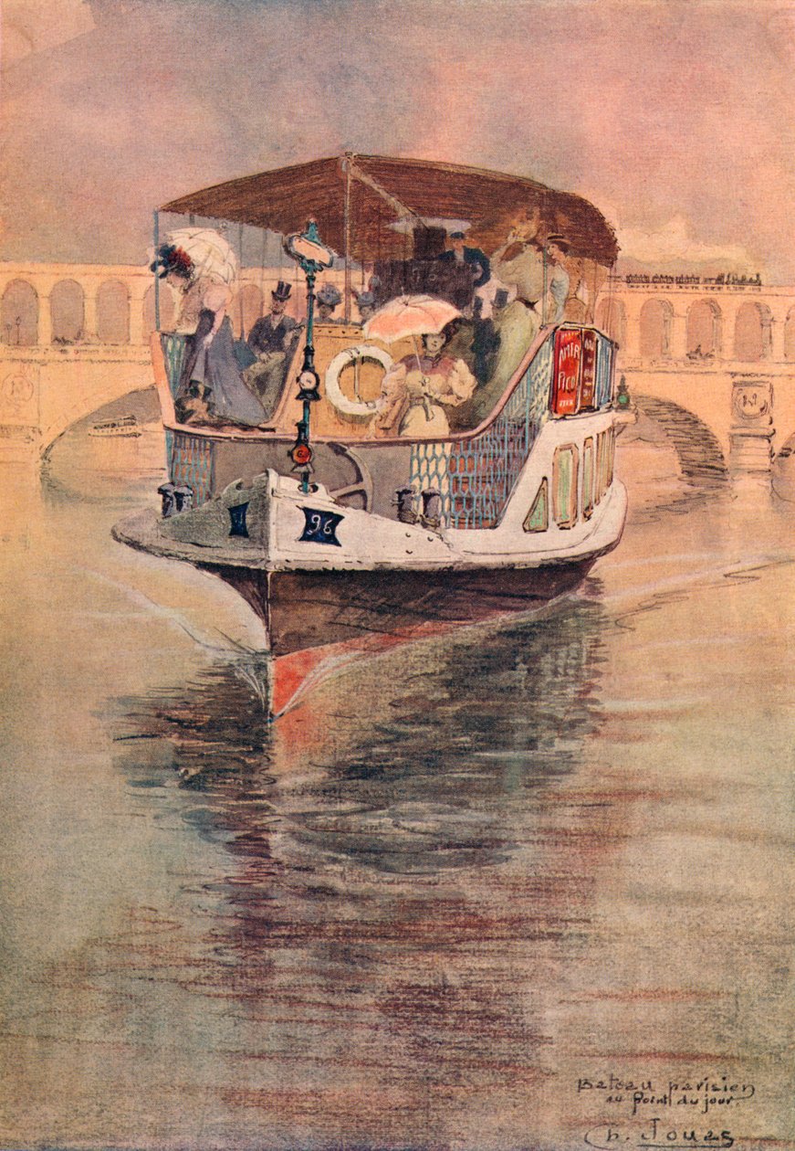 Bateau-Parisien a Point du Jour-ban, 1915 alkotó: Charles Jouas