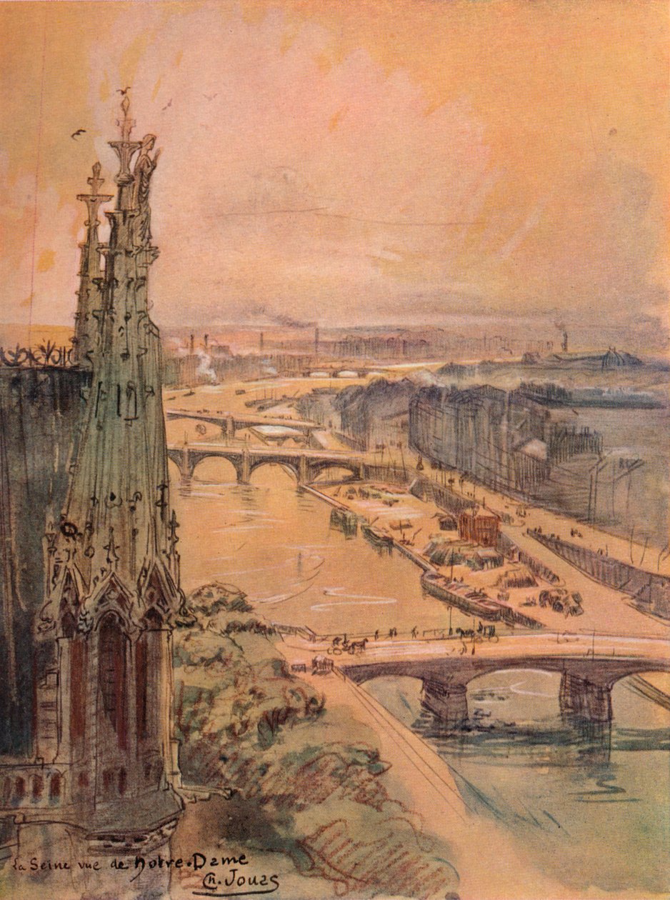 A Szajna a Notre Dame-ból, 1915 alkotó: Charles Jouas