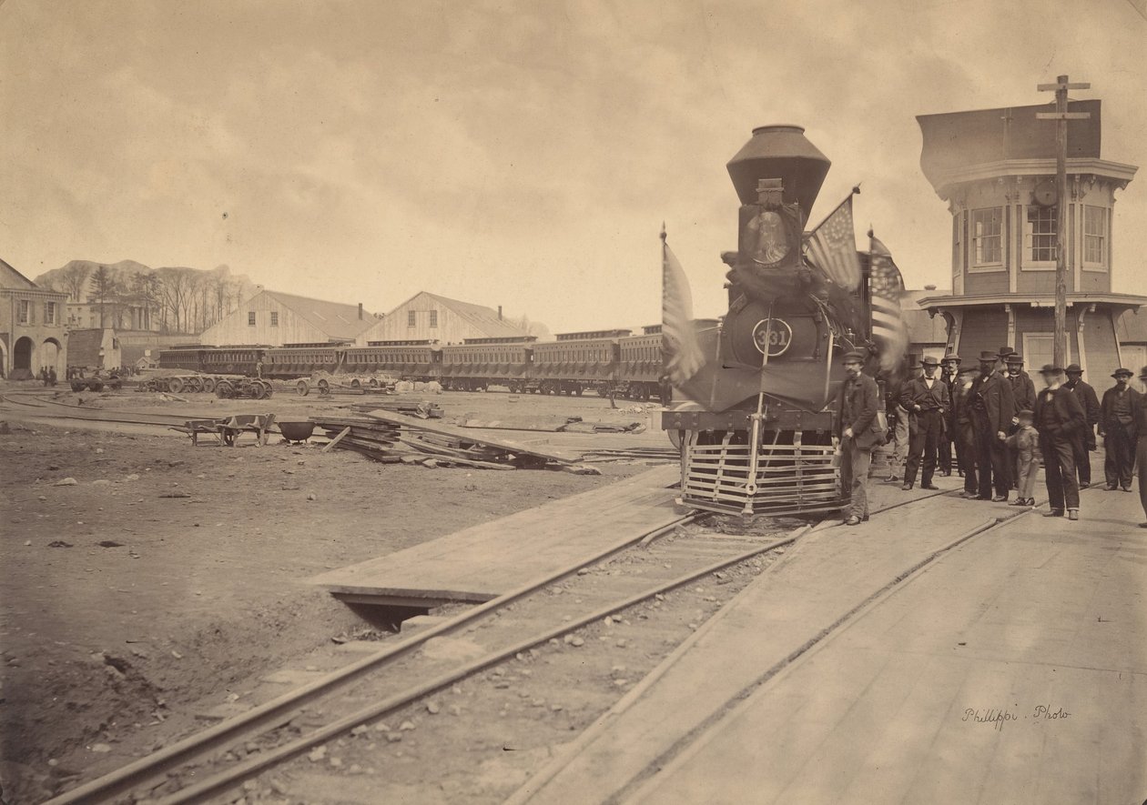 A Lincoln Funeral Train, Philadelphia, 1865. április 22-24. alkotó: Charles L. Philippi