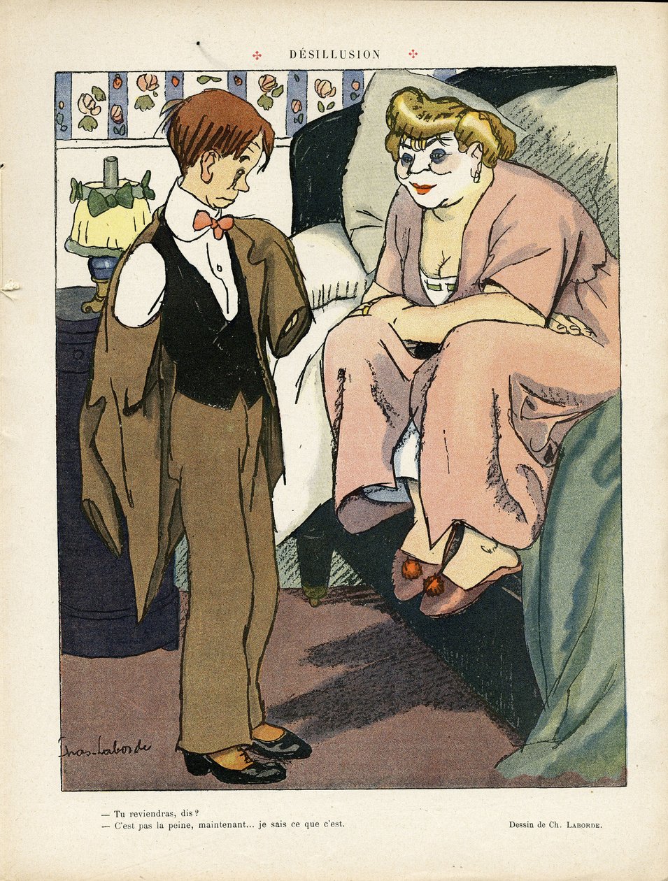 Illusztráció Chas-Laborde-ról (1886-1941) a Le Lire-ben, 2012.11.30. - Desillusion - Prostitúció alkotó: Charles Laborde