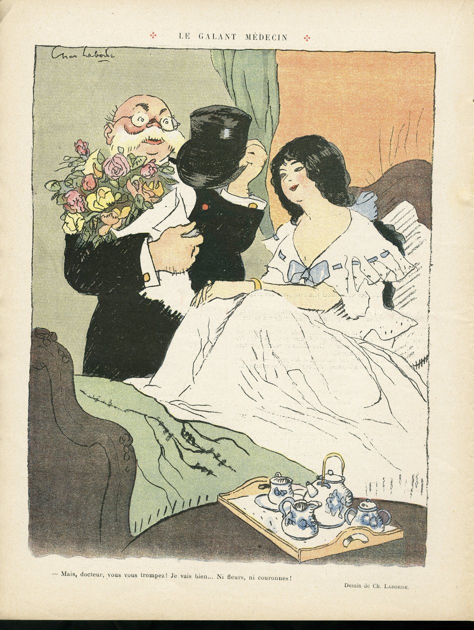 Illusztráció Chas-Laborde-ról (1886-1941) a Le Rire-ben alkotó: Charles Laborde