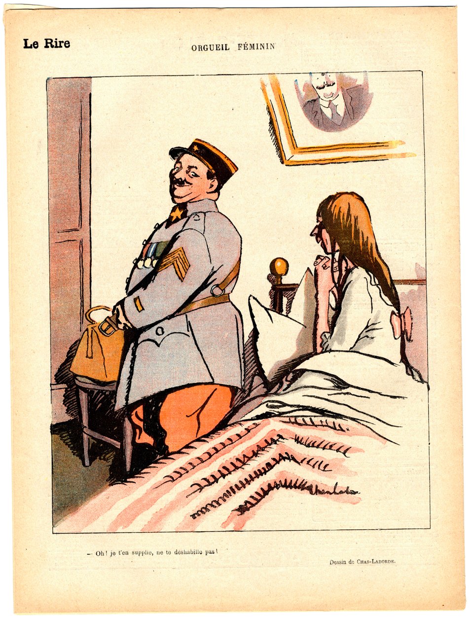 Piros nevetés, szatirikus színekben alkotó: Charles Laborde