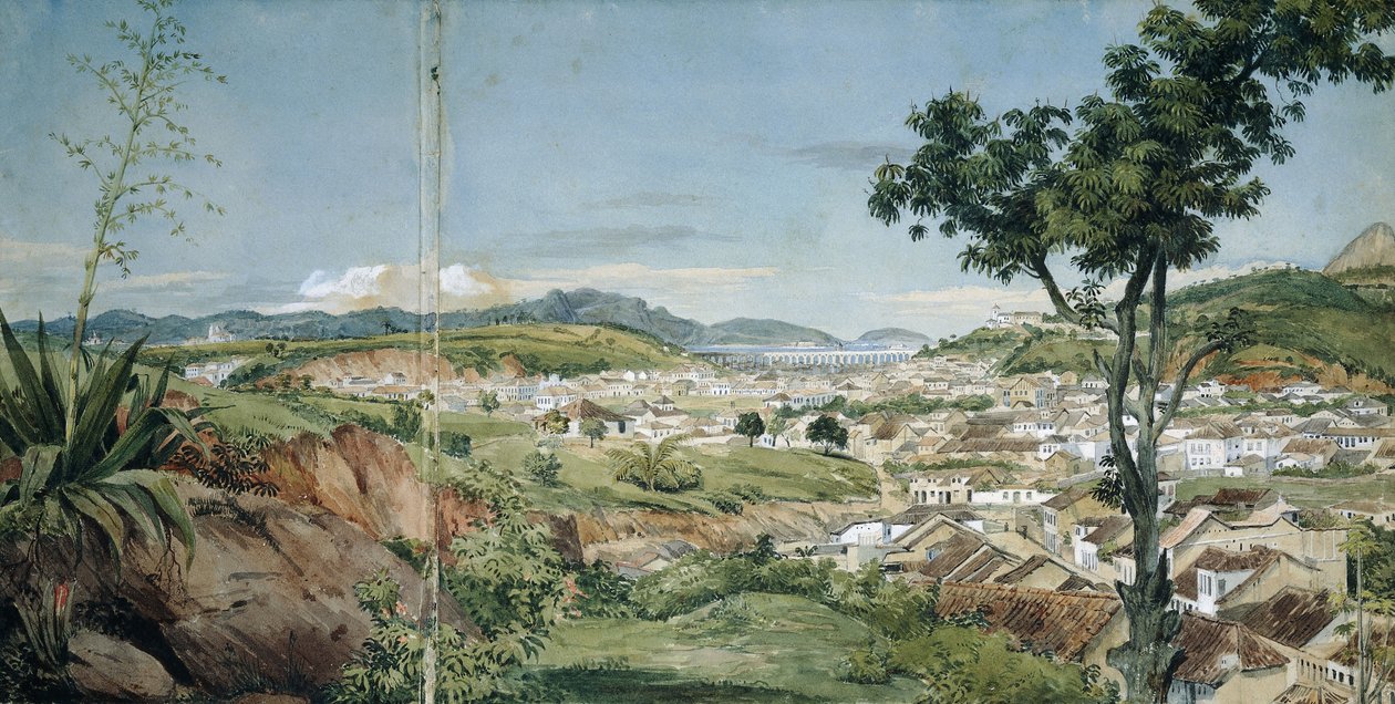 Rio de Janeiro újvárosa a Livramientoból, kb. 1825-6 alkotó: Charles Landseer