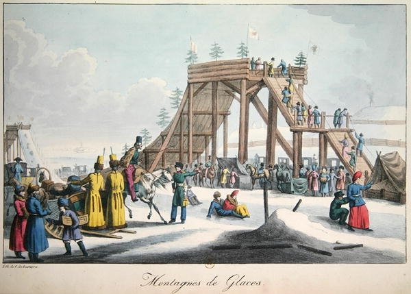 Jégcsúszda Oroszországban alkotó: Charles Lasteyrie du Saillant