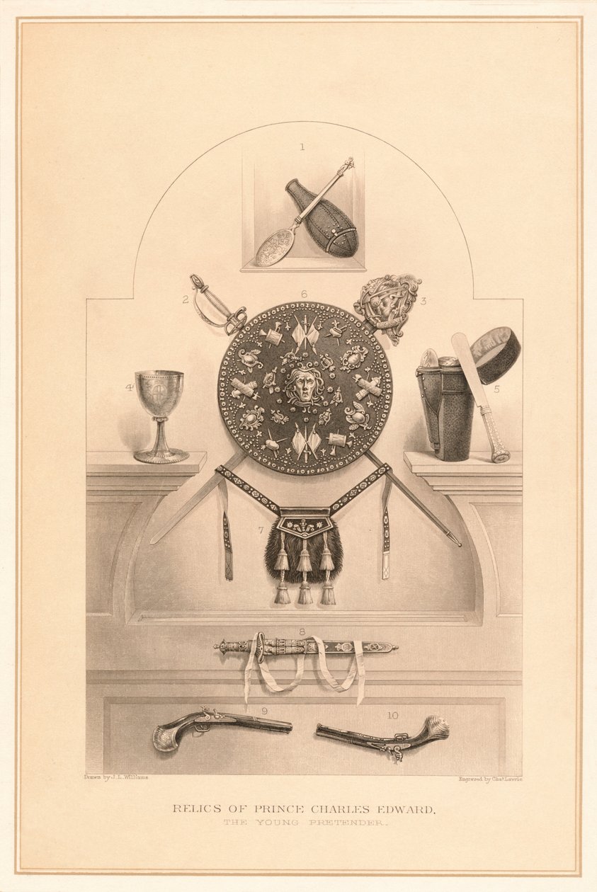 Károly Edward herceg ereklyéi. A nagy színlelő, 1878 alkotó: Charles Lawrie