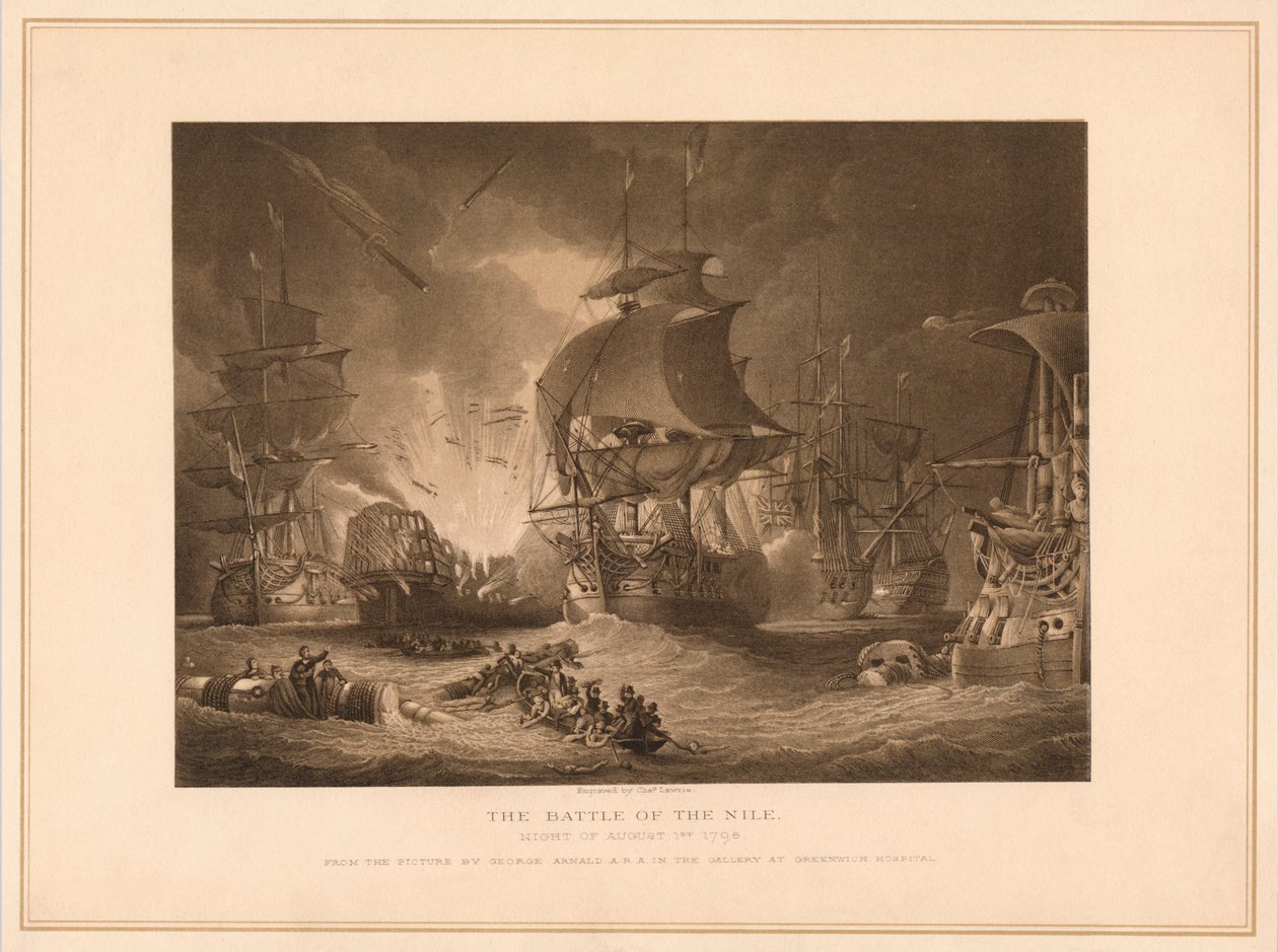 A nílusi csata, 1798-1878 alkotó: Charles Lawrie