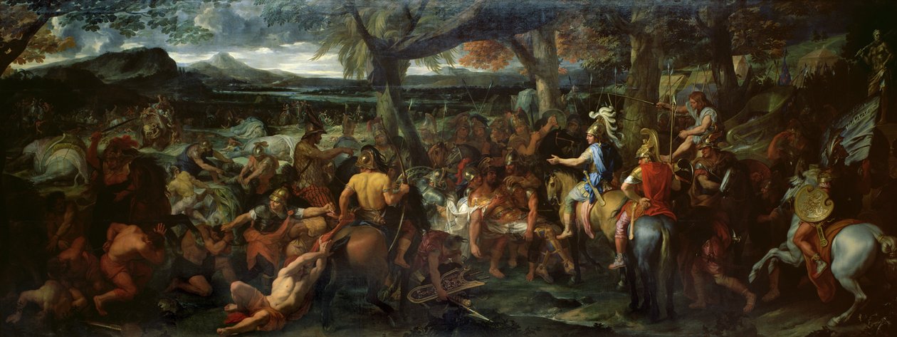Sándor és Porus, a hydaspesi csatában, 1673 körül (olaj, vászon) alkotó: Charles Le Brun