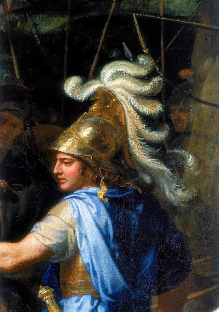 Nagy Sándor Sándor és Porus, Részlet, 1673 alkotó: Charles Le Brun
