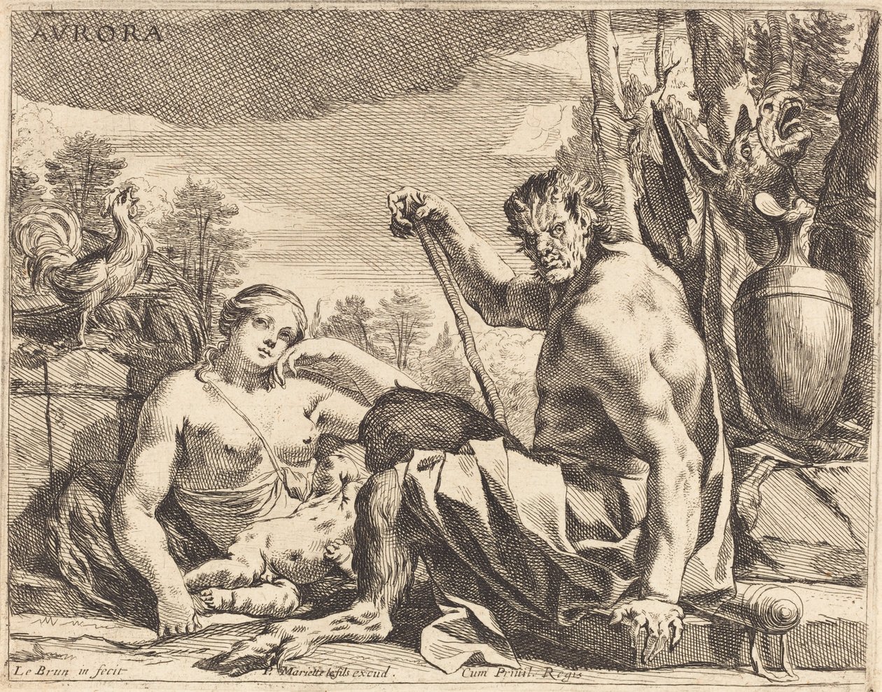 Aurora (hajnal) alkotó: Charles Le Brun