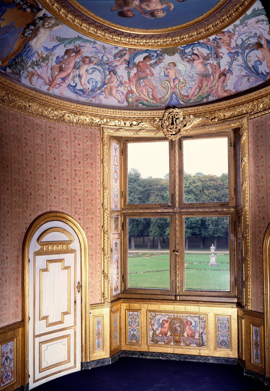Fürdőszoba a Chateau de Vaux Le Vicomte-ban (Vaux-Le-Vicomte). Charles Lebrun (Le Brun) festménye (1619-1690) alkotó: Charles Le Brun