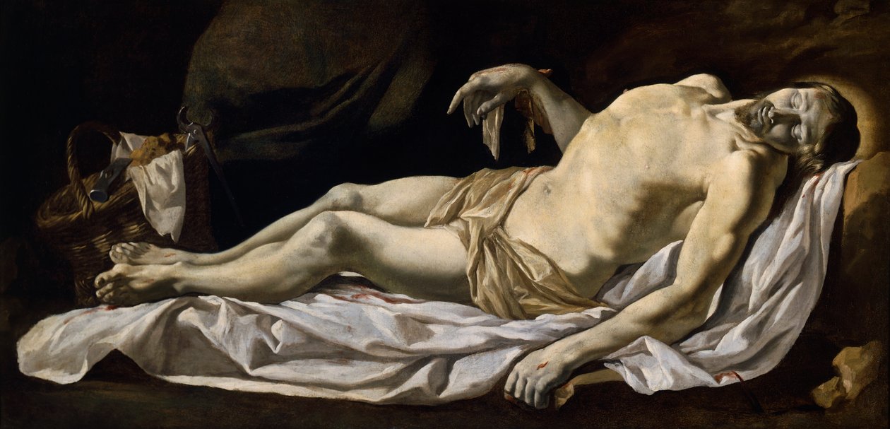 Krisztus lapban, Charles Le Brun (1619-1690), olaj, vászon, 76x162 cm alkotó: Charles Le Brun