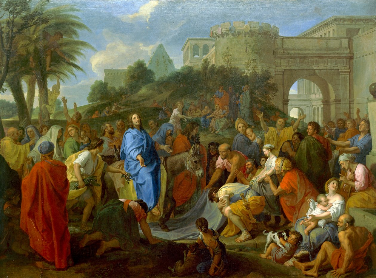Krisztus belépése Jeruzsálembe, Charles Le Brun (1619-1690), olaj, vászon alkotó: Charles Le Brun