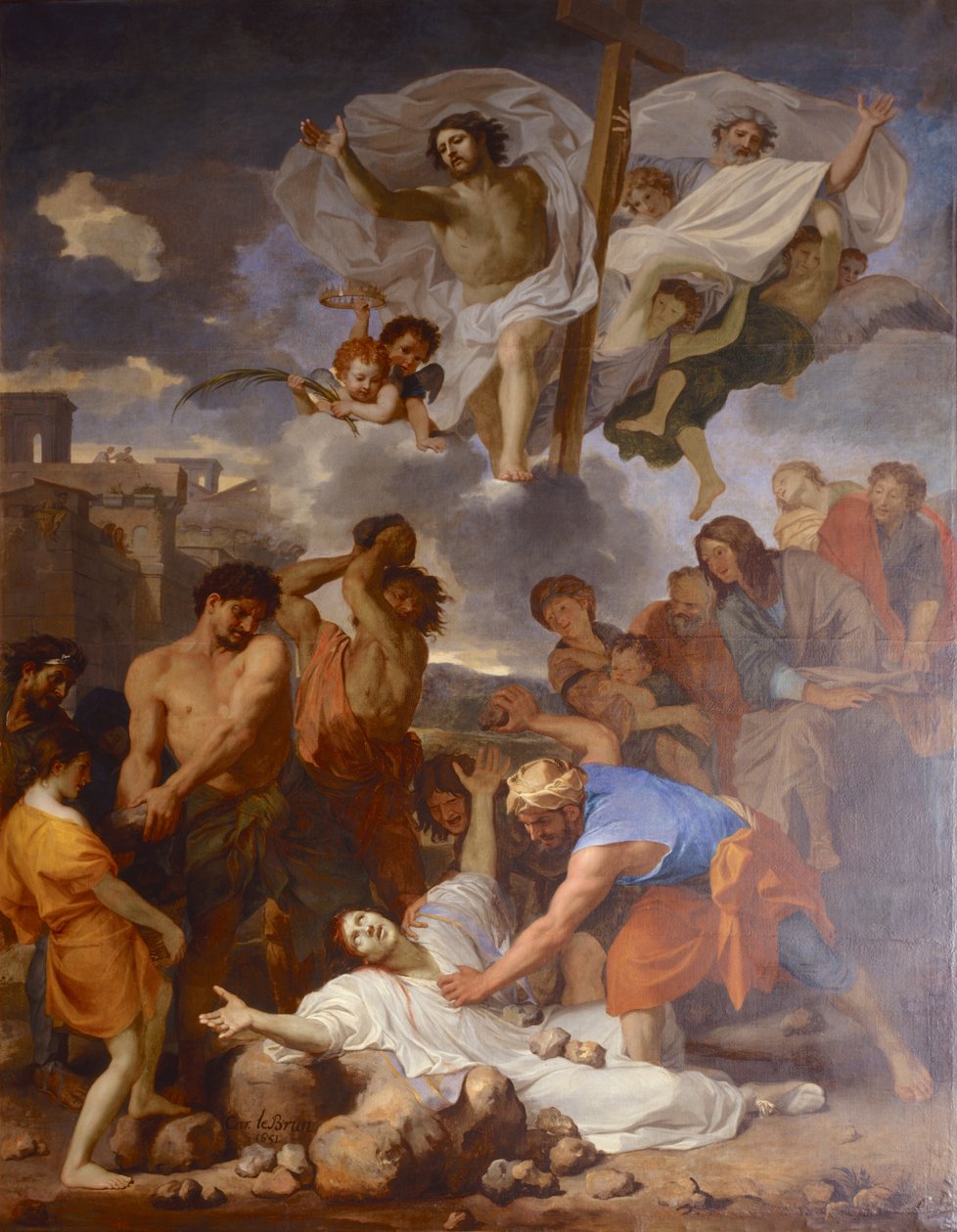 Francia: Le Martyre de saint Étienne La Lapidation de saint Étienne by Charles Le Brun alkotó: Charles Le Brun