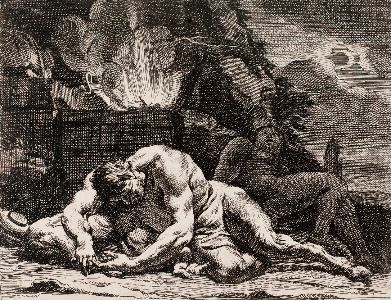 Éjszaka, a Nap négy szaka című sorozatból alkotó: Charles Le Brun