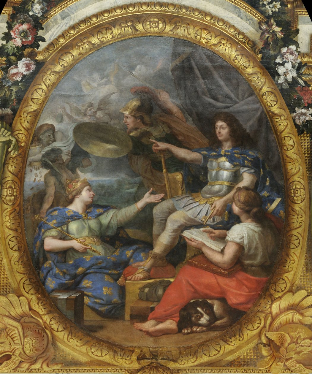 A királyság pénzügyeinek rendje helyreállt, 1662, 1680-as évek alkotó: Charles Le Brun