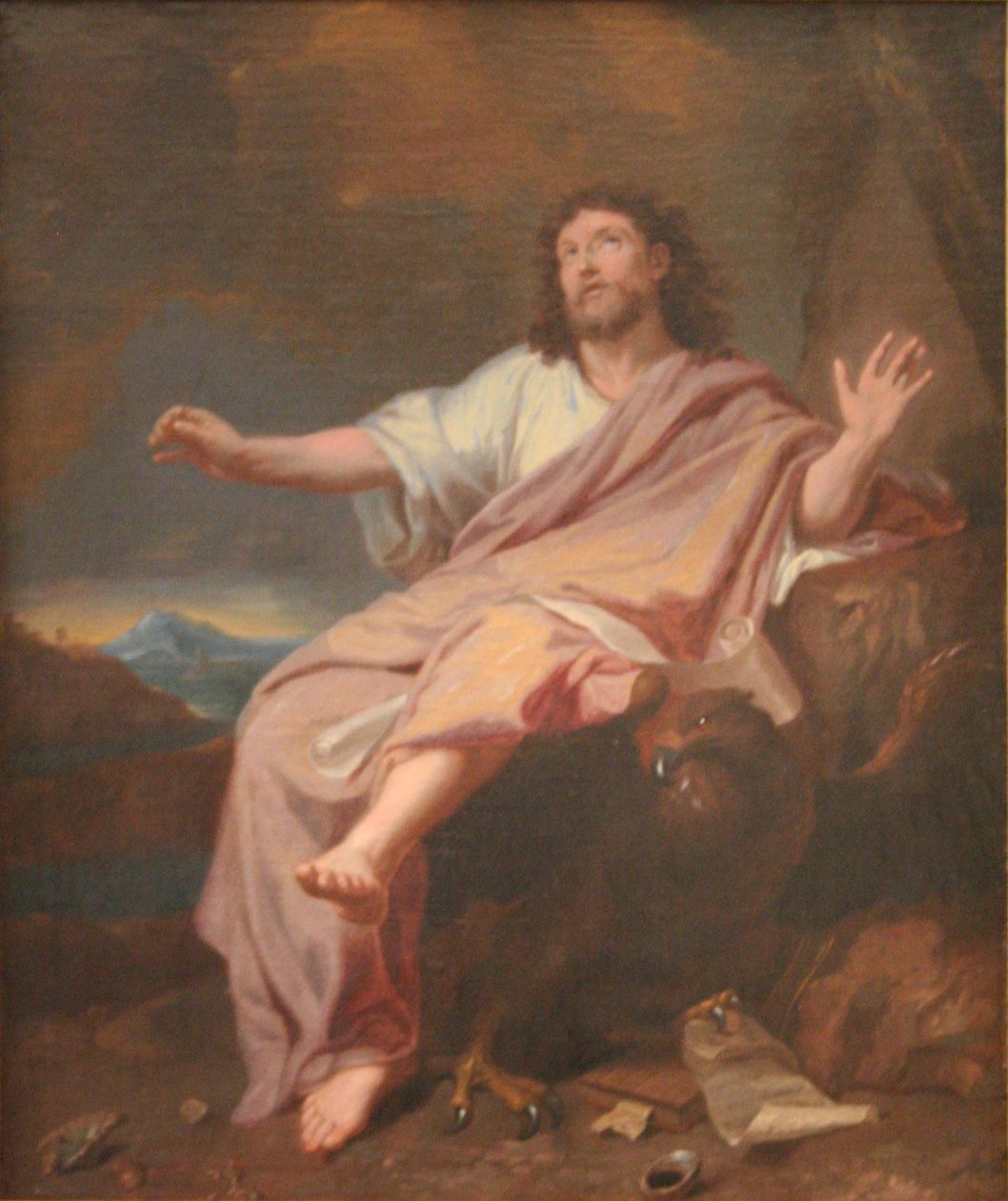 Szent János evangélista Patmoson alkotó: Charles Le Brun