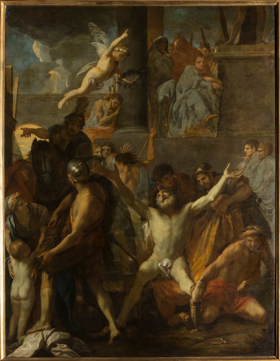 Szent András keresztre feszítése alkotó: Charles Le Brun