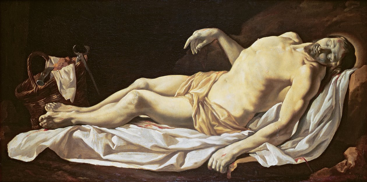 A halott Krisztus (olaj, vászon) alkotó: Charles Le Brun