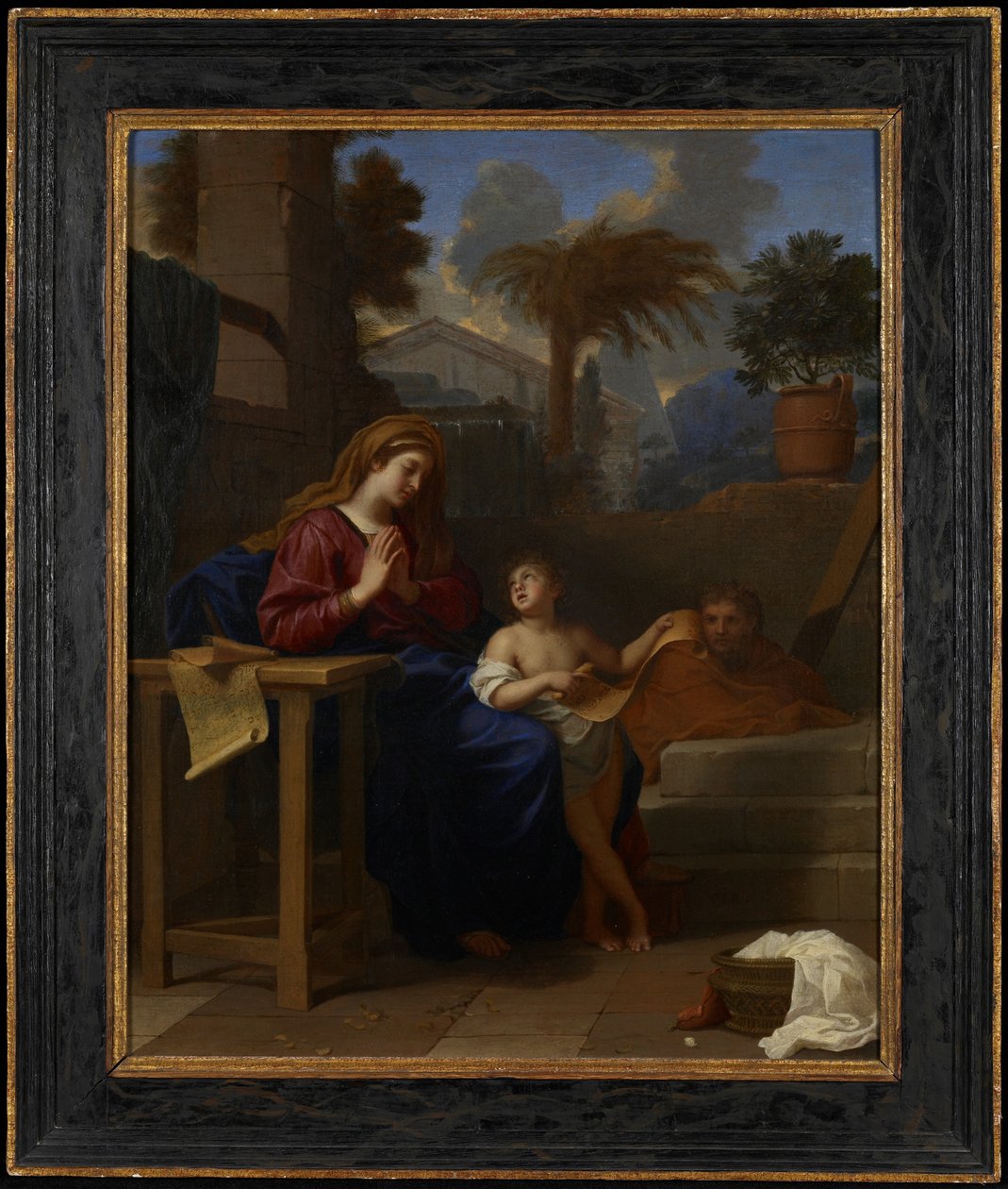 A Szent Család Egyiptomban, 1660 körül alkotó: Charles Le Brun
