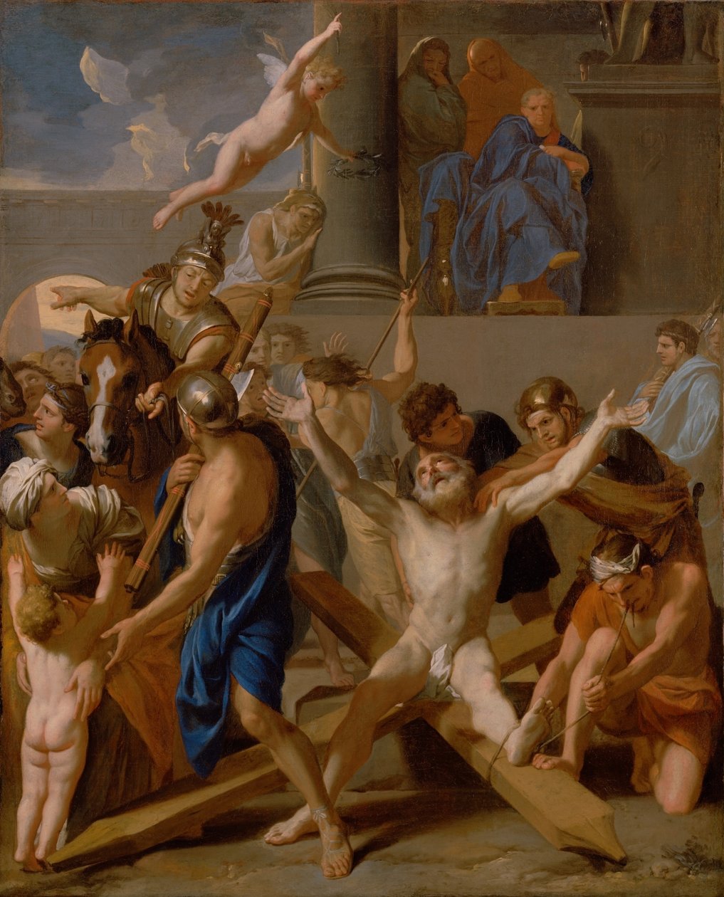 Szent András vértanúsága alkotó: Charles Le Brun