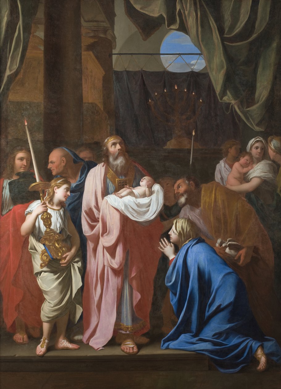 Krisztus bemutatása a templomban, 1645 alkotó: Charles Le Brun