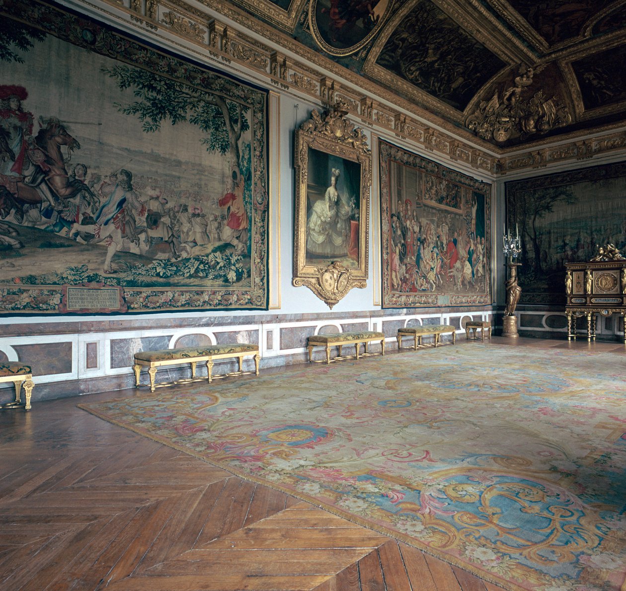 A Salon De Mars Versailles-ban, 17. század alkotó: Charles Le Brun