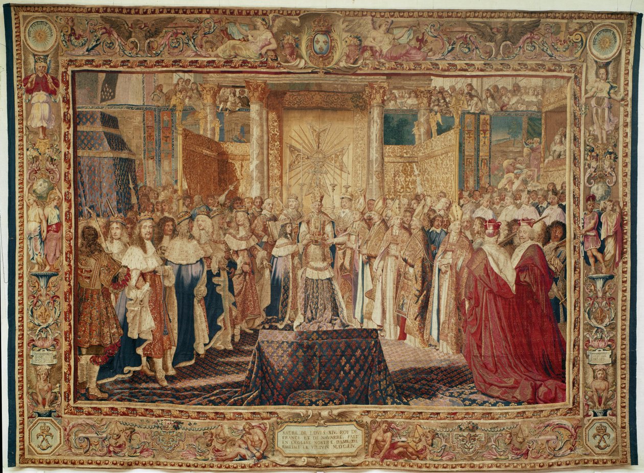 XIV. Lajos koronázása ... alkotó: Charles Le Brun