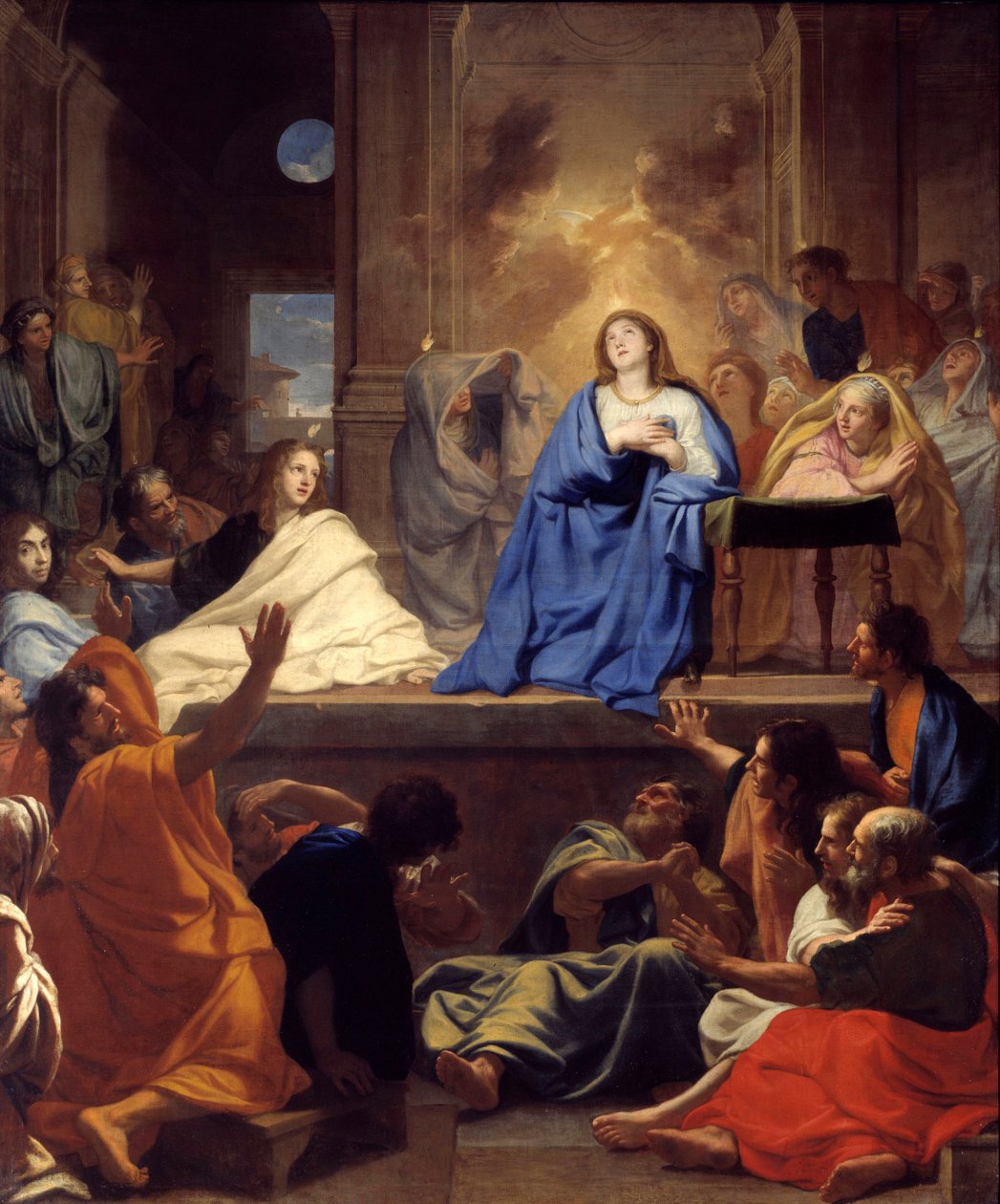 Charles Lebrun (Le Brun) Szentlélek-festményének leszállása (1619-1690) 1656 V. 3,17x2,65 m alkotó: Charles Le Brun