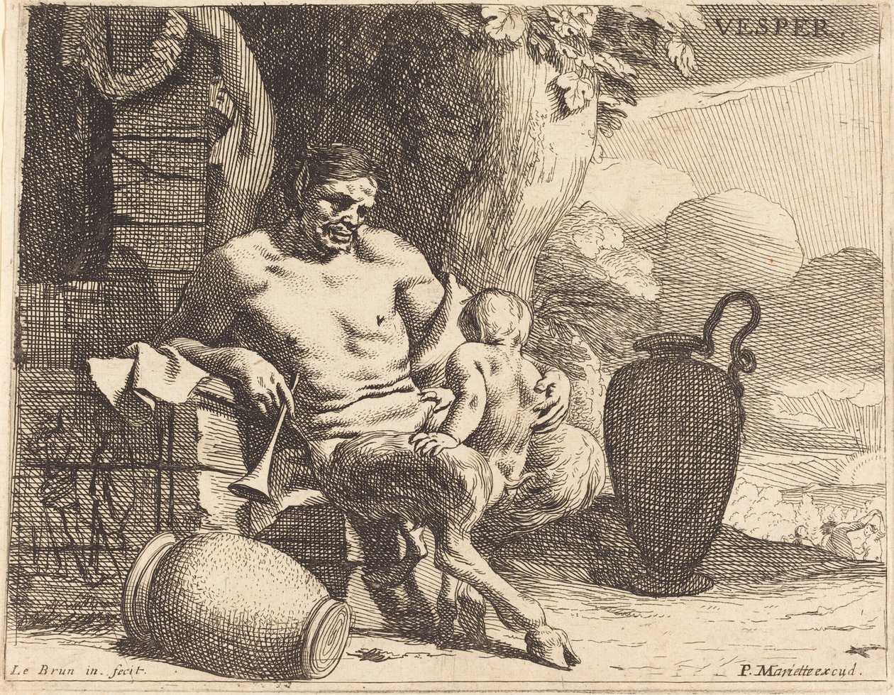 Vespera (este) alkotó: Charles Le Brun