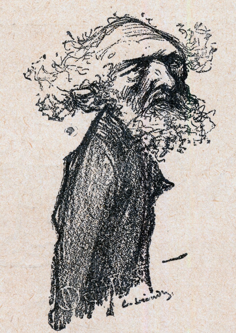 Alexandre Ribot (1842-1923) francia bíró és politikus – vésett Paul Bosq „Kedves Uralkodónk”-ba – Charles Leandre (1862-1934) illusztrációja, 1898. alkotó: Charles Leandre