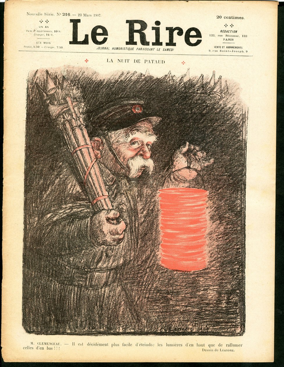 A „The Laughter” borítója, színekben szatirikus alkotó: Charles Leandre